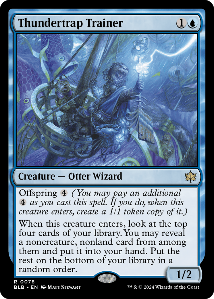 Thundertrap Trainer (BLB-078) [Bloomburrow] MTG Single Wizards of the Coast