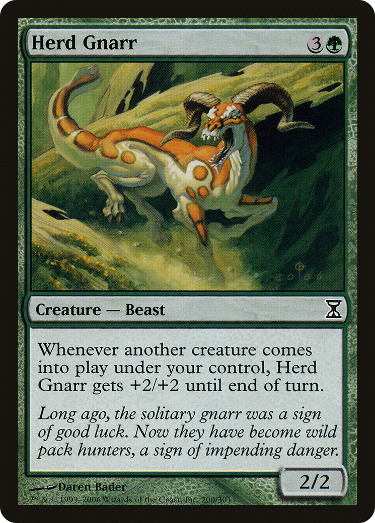 Herd Gnarr (TSP-200) [Time Spiral] MTG Single Wizards of the Coast