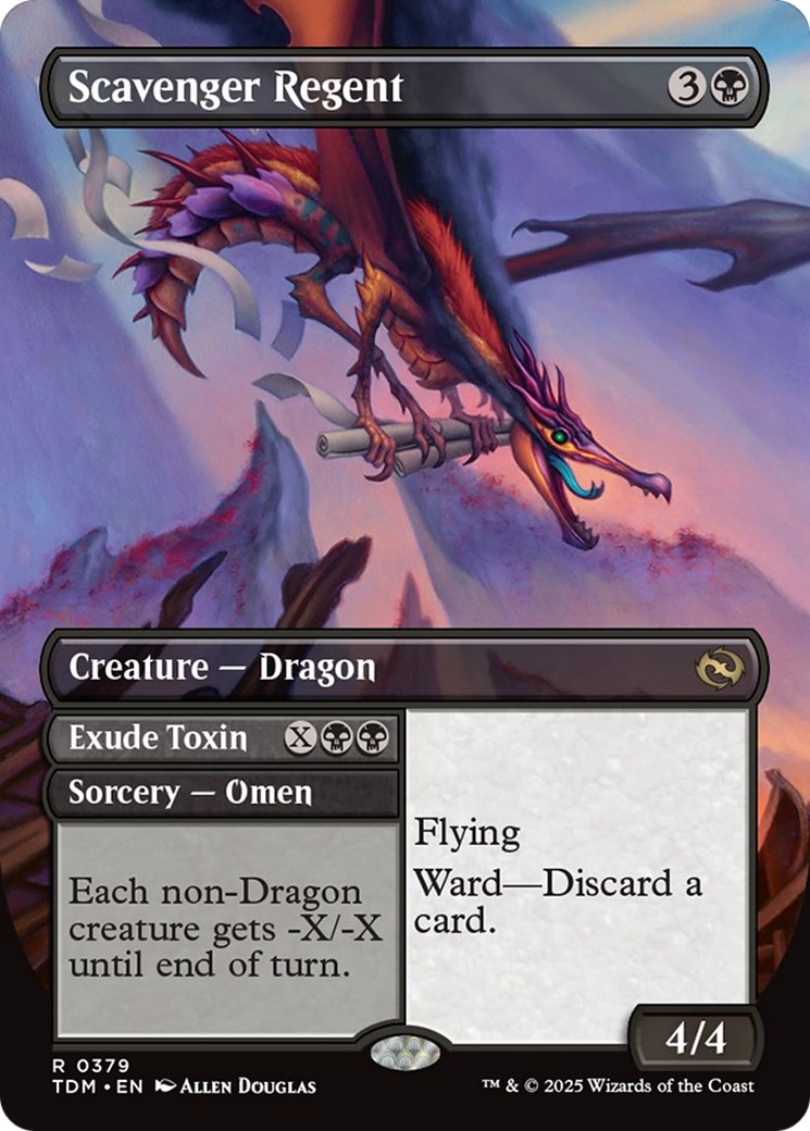 Scavenger Regent (Borderless) (TDM-379) [Tarkir: Dragonstorm] MTG Single Wizards of the Coast