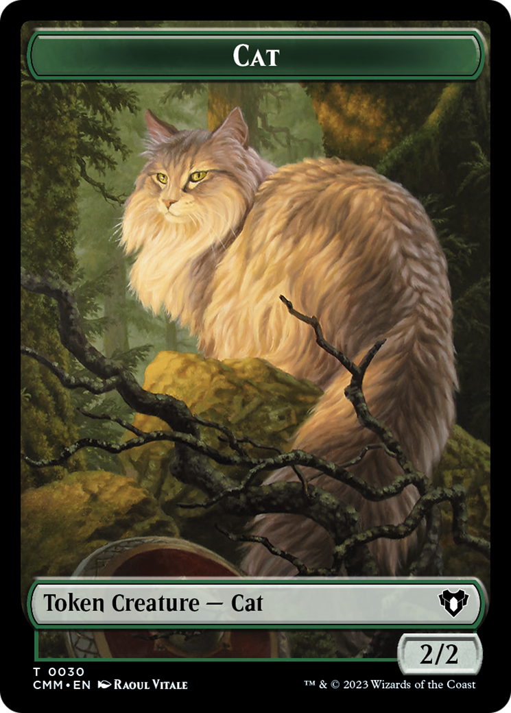 Cat (TCMM-030) [Tokens] Commander Masters Tokens MTG Single Wizards of the Coast