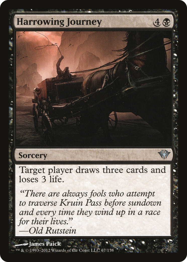 Harrowing Journey (DKA-067) [Dark Ascension] Foil MTG Single Wizards of the Coast