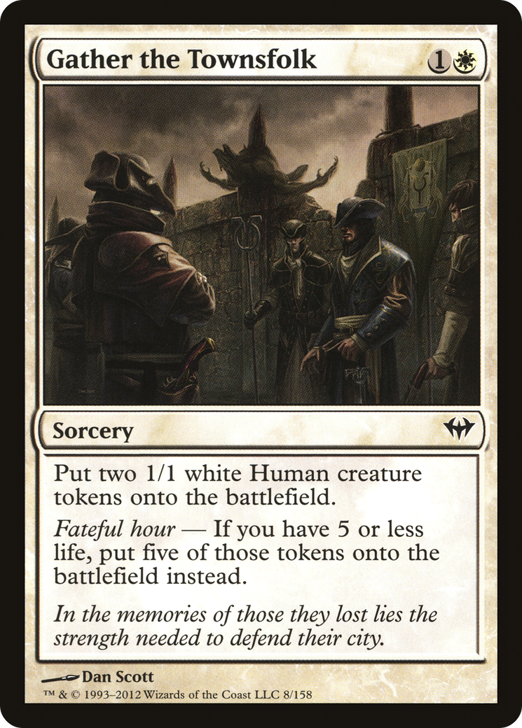 Gather the Townsfolk (DKA-008) [Dark Ascension] MTG Single Wizards of the Coast