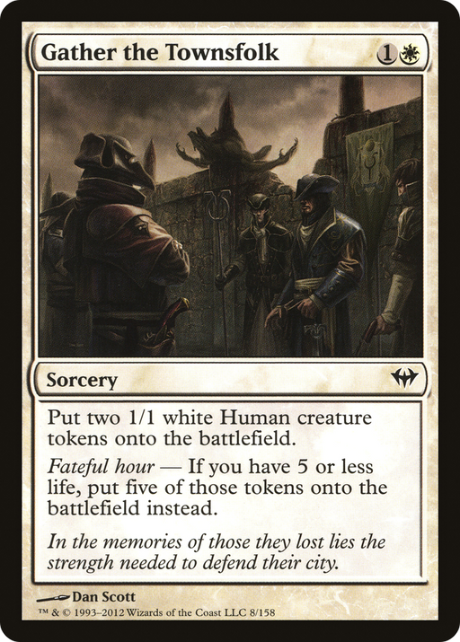 Gather the Townsfolk (DKA-008) [Dark Ascension] Foil MTG Single Wizards of the Coast
