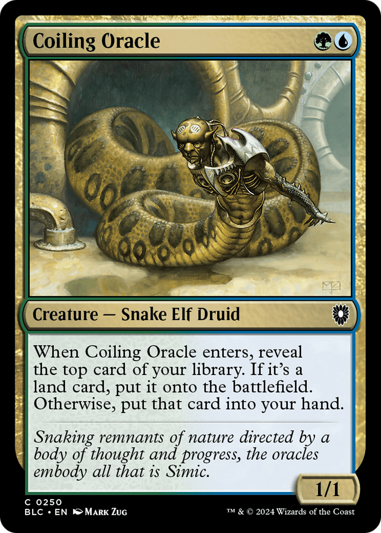 Coiling Oracle (BLC-250) [Bloomburrow Commander] MTG Single Wizards of the Coast