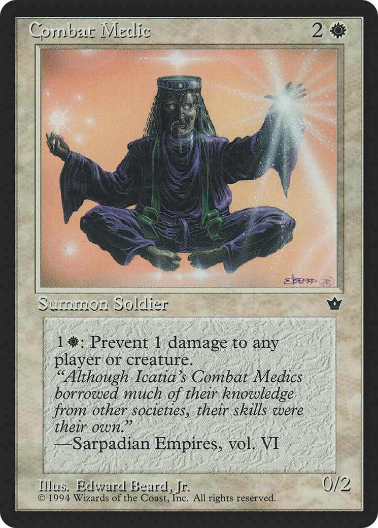 Combat Medic (FEM-01A) [Fallen Empires] MTG Single Wizards of the Coast