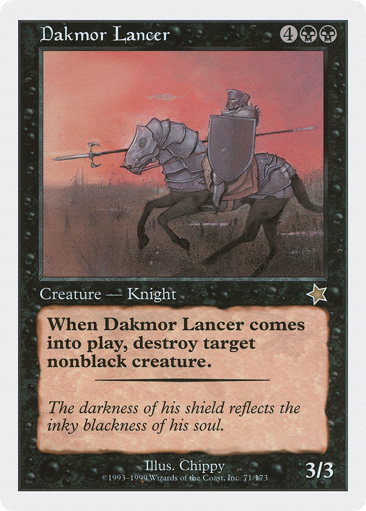 Dakmor Lancer (S99-071) [Misc] Starter 1999 MTG Single Wizards of the Coast