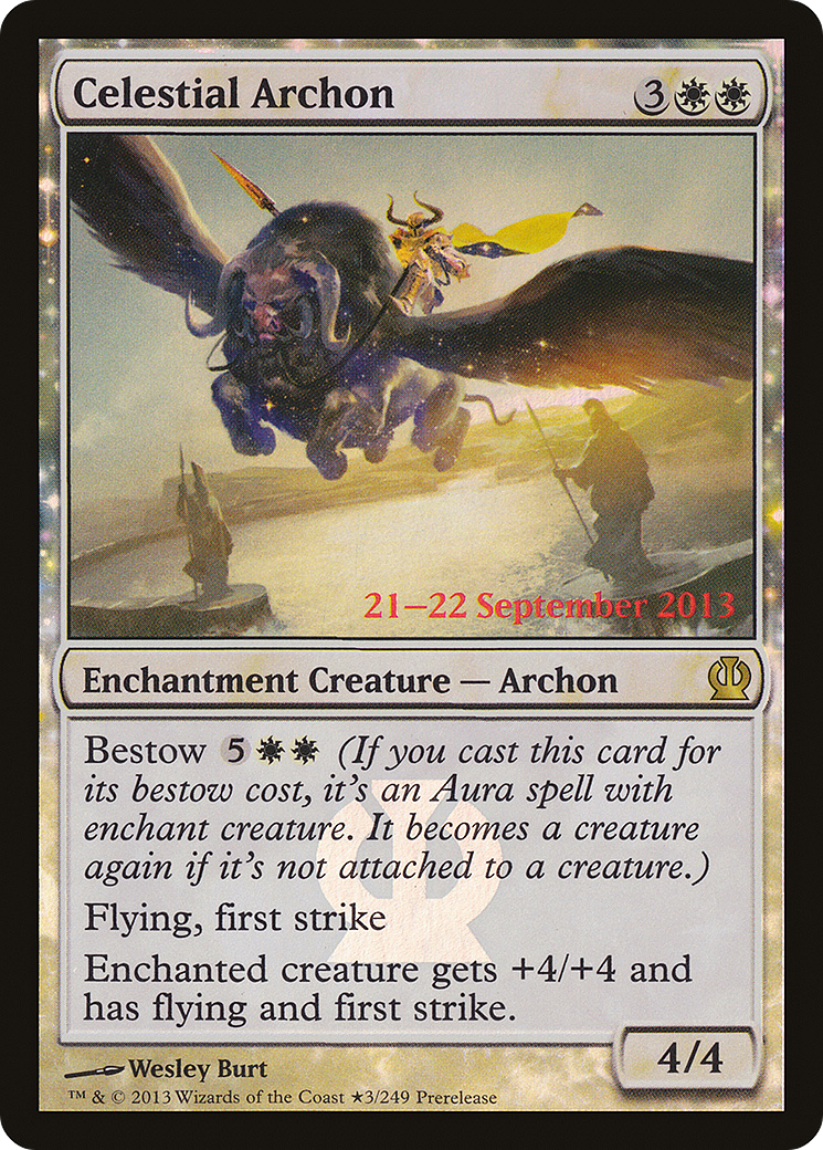 Celestial Archon (PRE-03★) [Theros Promos] Foil MTG Single Wizards of the Coast