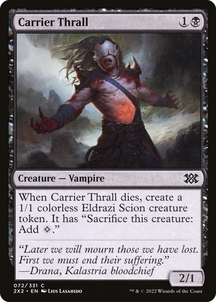 Carrier Thrall (2X2-072) [Double Masters 2022] MTG Single Wizards of the Coast