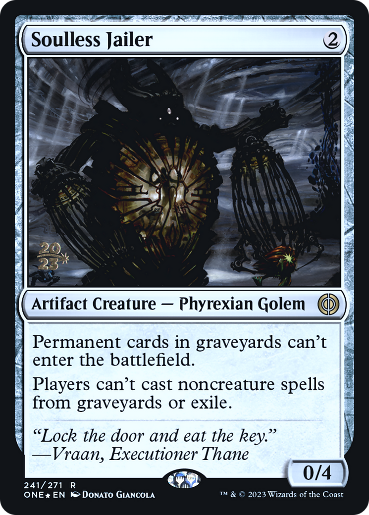 Soulless Jailer (PRE-241) [Phyrexia: All Will Be One Promos] Foil MTG Single Wizards of the Coast