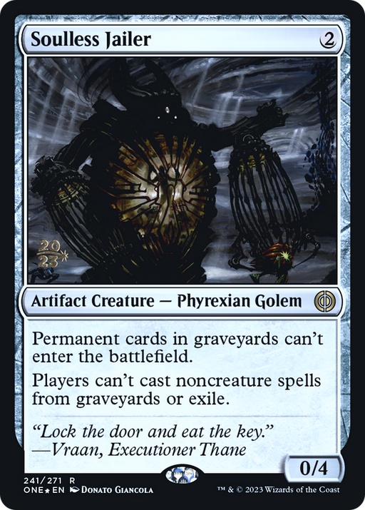 Soulless Jailer (PRE-241) [Phyrexia: All Will Be One Promos] Foil MTG Single Wizards of the Coast