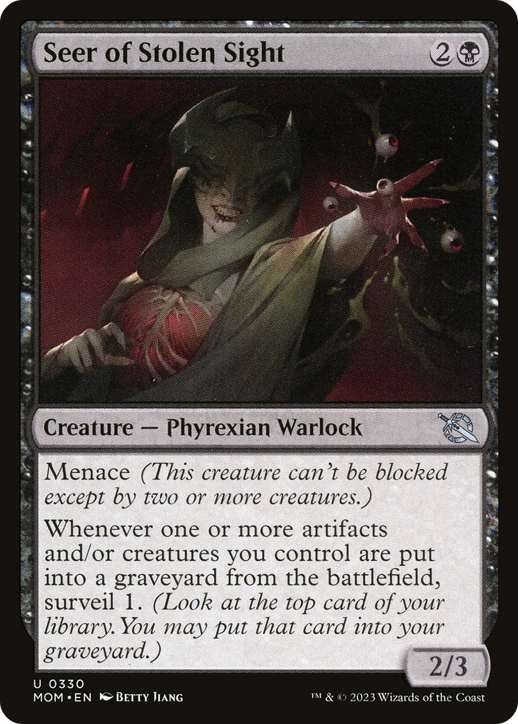 Seer of Stolen Sight (MOM-330) [March of the Machine] Foil MTG Single Wizards of the Coast