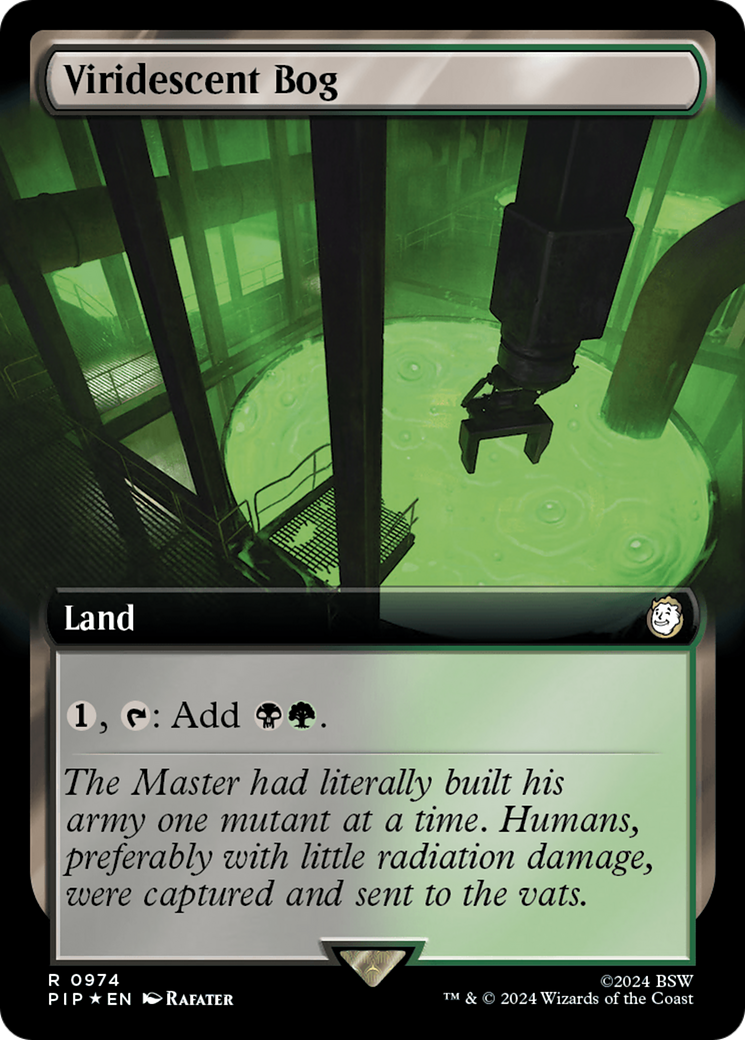 Viridescent Bog (Surge Foil) (PIP-974) [Fallout] (Extended Art) Foil MTG Single Wizards of the Coast