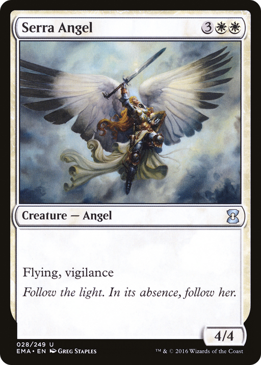 Serra Angel (EMA-028) [Eternal Masters] Foil MTG Single Wizards of the Coast