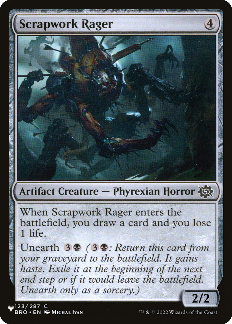 Scrapwork Rager (LIST-BRO-123) [Mystery Booster] The List MTG Single Wizards of the Coast