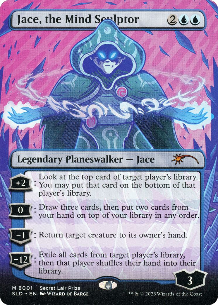 Jace, the Mind Sculptor (SLP-8001) [Secret Lair] Drop (Borderless) Foil MTG Single Wizards of the Coast