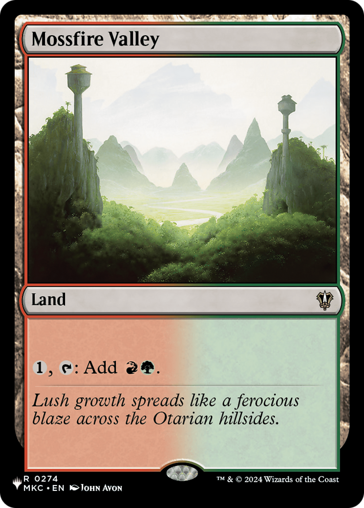 Mossfire Valley (MKC) (LIST-274) [Mystery Booster] The List Reprints MTG Single Wizards of the Coast