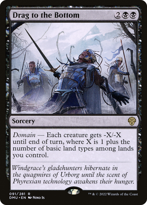 Drag to the Bottom (DMU-091) [Dominaria United] Foil MTG Single Wizards of the Coast