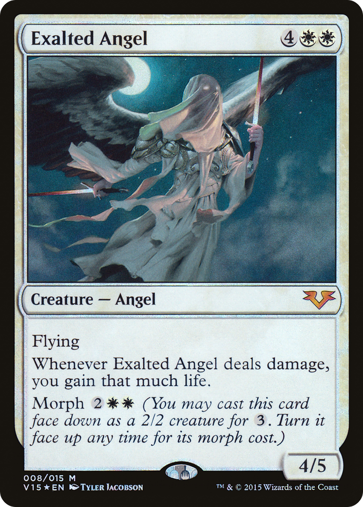 Exalted Angel (V15-008) [Misc] From the Vault: Angels Foil MTG Single Wizards of the Coast
