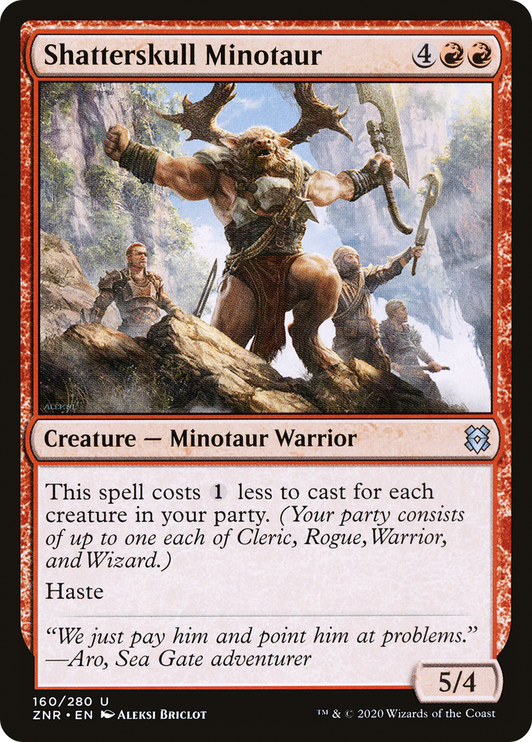 Shatterskull Minotaur (ZNR-160) [Zendikar Rising] Foil MTG Single Wizards of the Coast