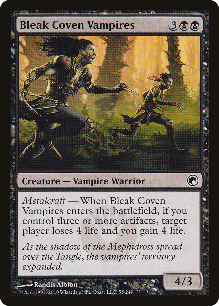 Bleak Coven Vampires (SOM-055) [Scars of Mirrodin] Foil MTG Single Wizards of the Coast