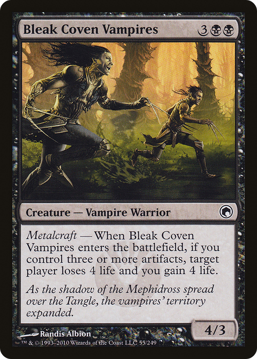 Bleak Coven Vampires (SOM-055) [Scars of Mirrodin] Foil MTG Single Wizards of the Coast