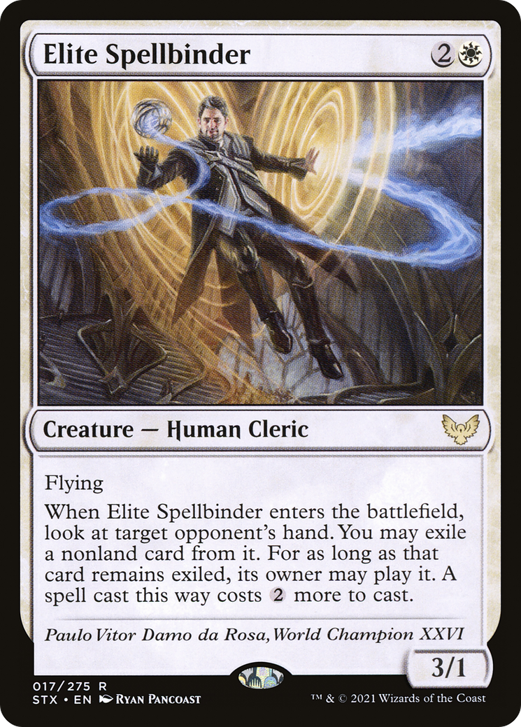 Elite Spellbinder (STX-017) [Strixhaven: School of Mages] MTG Single Wizards of the Coast