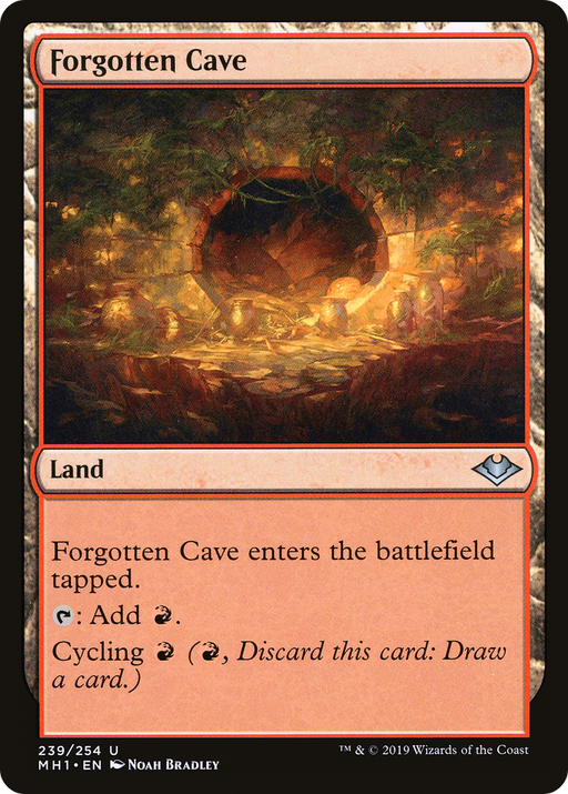 Forgotten Cave (MH1-239) [Modern Horizons] Foil MTG Single Modern Horizons
