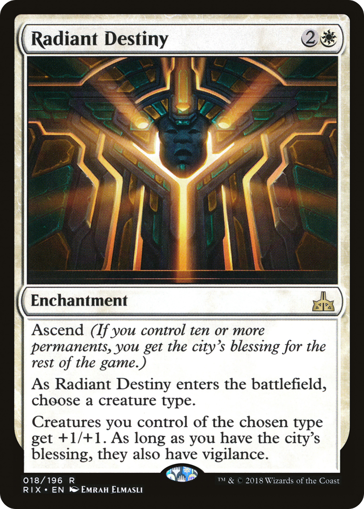 Radiant Destiny (RIX-018) [Rivals of Ixalan] Foil MTG Single Wizards of the Coast