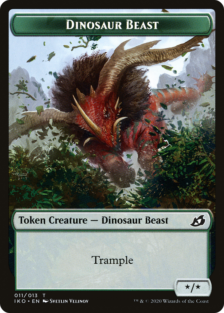 Dinosaur Beast (TIKO-011) [Tokens] Ikoria: Lair of Behemoths Tokens Foil MTG Single Wizards of the Coast