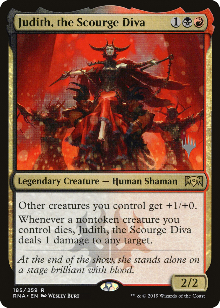Judith, the Scourge Diva (PPELD-185) [Ravnica Allegiance Promos] Foil MTG Single Wizards of the Coast