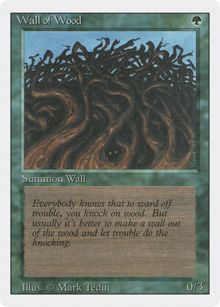 Wall of Wood (3ED-) [Revised Edition] MTG Single Wizards of the Coast