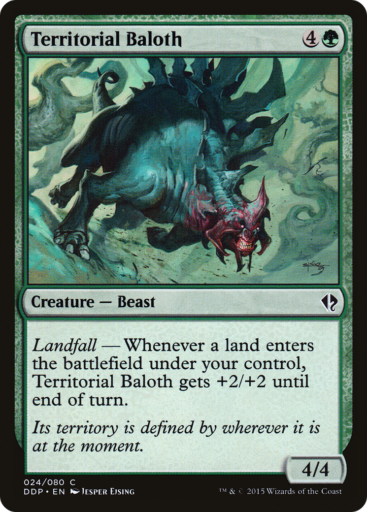 Territorial Baloth (DDP-024) [Misc] Duel Decks: Zendikar vs. Eldrazi MTG Single Wizards of the Coast