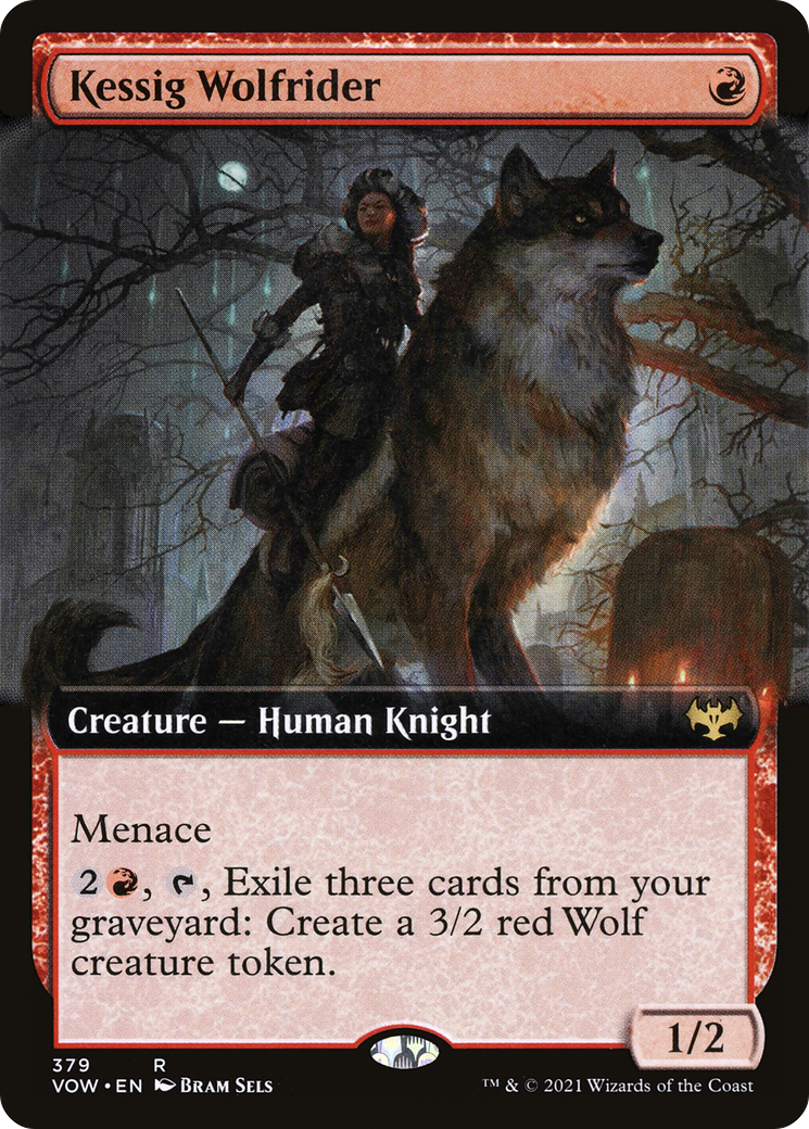 Kessig Wolfrider (VOW-379) [Innistrad: Crimson Vow] (Extended Art) MTG Single Wizards of the Coast