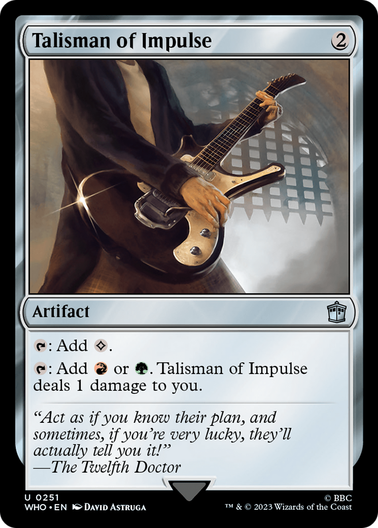 Talisman of Impulse (WHO-251) [Doctor Who] MTG Single Wizards of the Coast