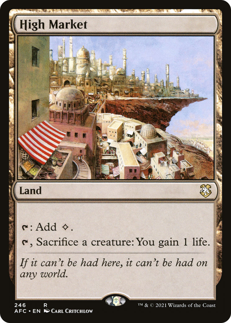 High Market (AFC-246) [Forgotten Realms Commander] MTG Single Wizards of the Coast