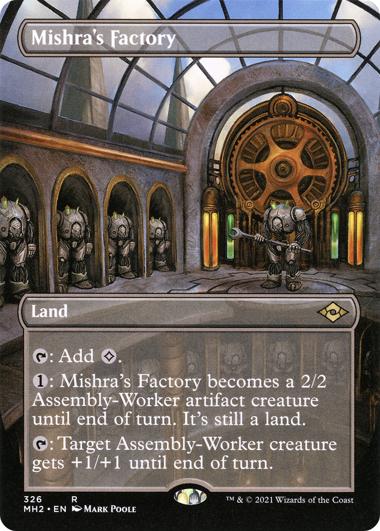Mishra's Factory (MH2-326) [Modern Horizons 2] (Borderless) Foil MTG Single Modern Horizons 2