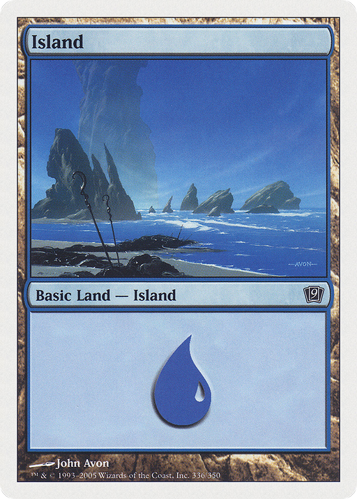 Island (336) (9ED-336) [9th Edition] MTG Single Wizards of the Coast