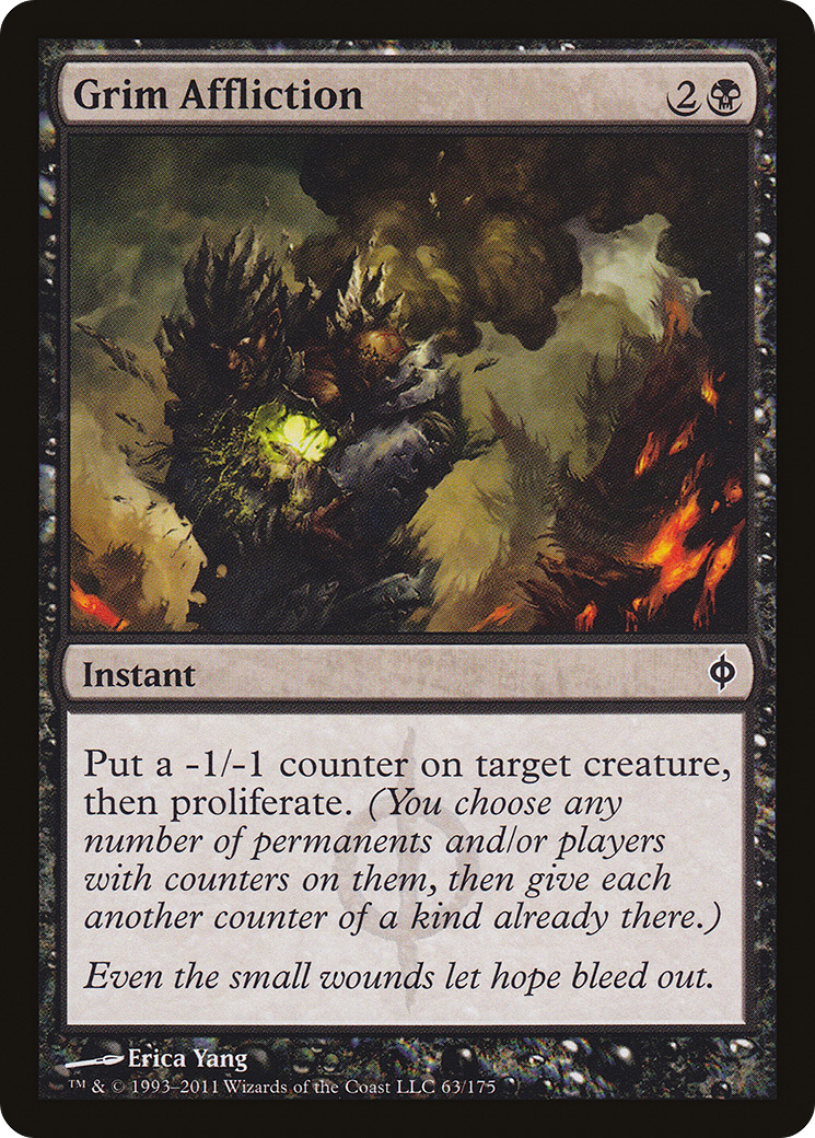Grim Affliction (NPH-063) [New Phyrexia] Foil MTG Single Wizards of the Coast