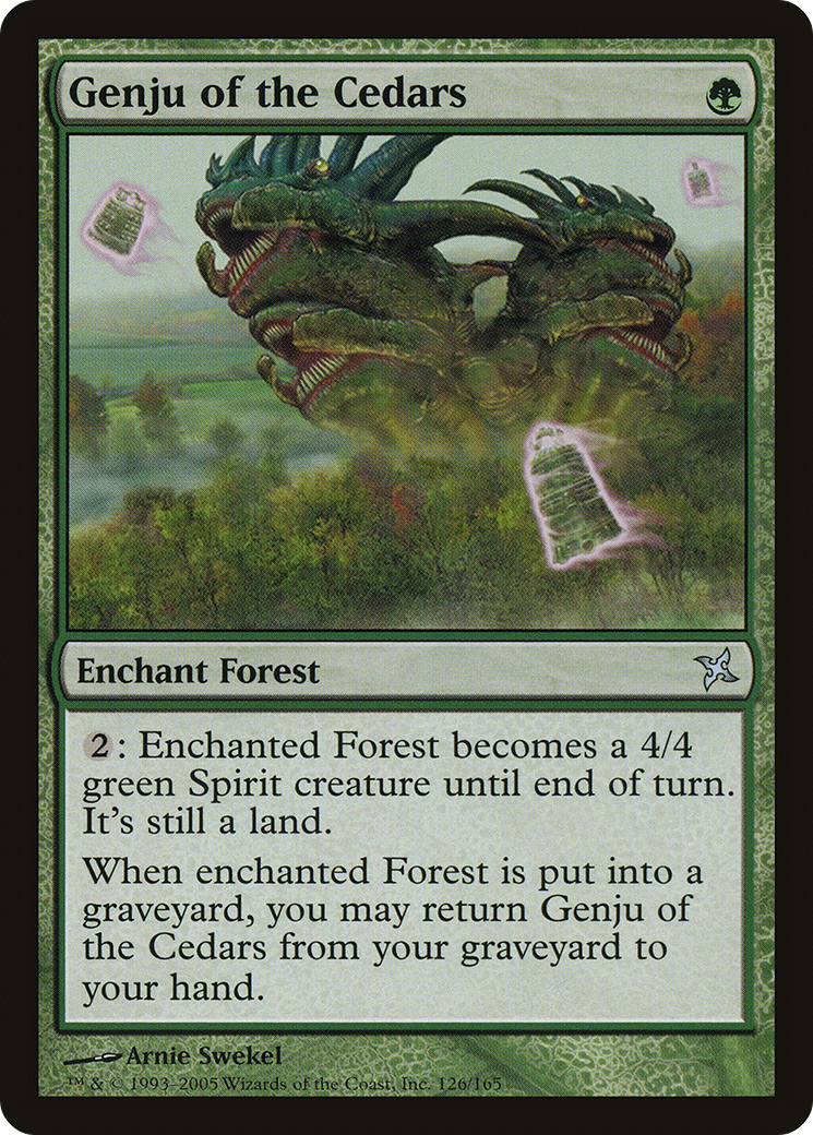 Genju of the Cedars (BOK-126) [Betrayers of Kamigawa] Foil MTG Single Wizards of the Coast
