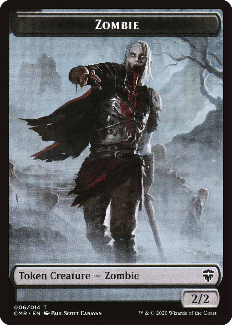 Zombie Token (CMR-006) [Tokens] Commander Legends Tokens MTG Single Wizards of the Coast