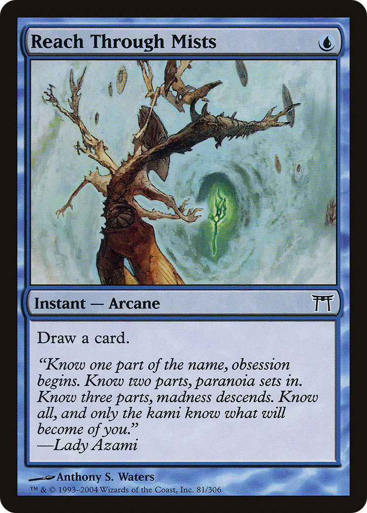 Reach Through Mists (CHK-081) [Champions of Kamigawa] Foil MTG Single Wizards of the Coast