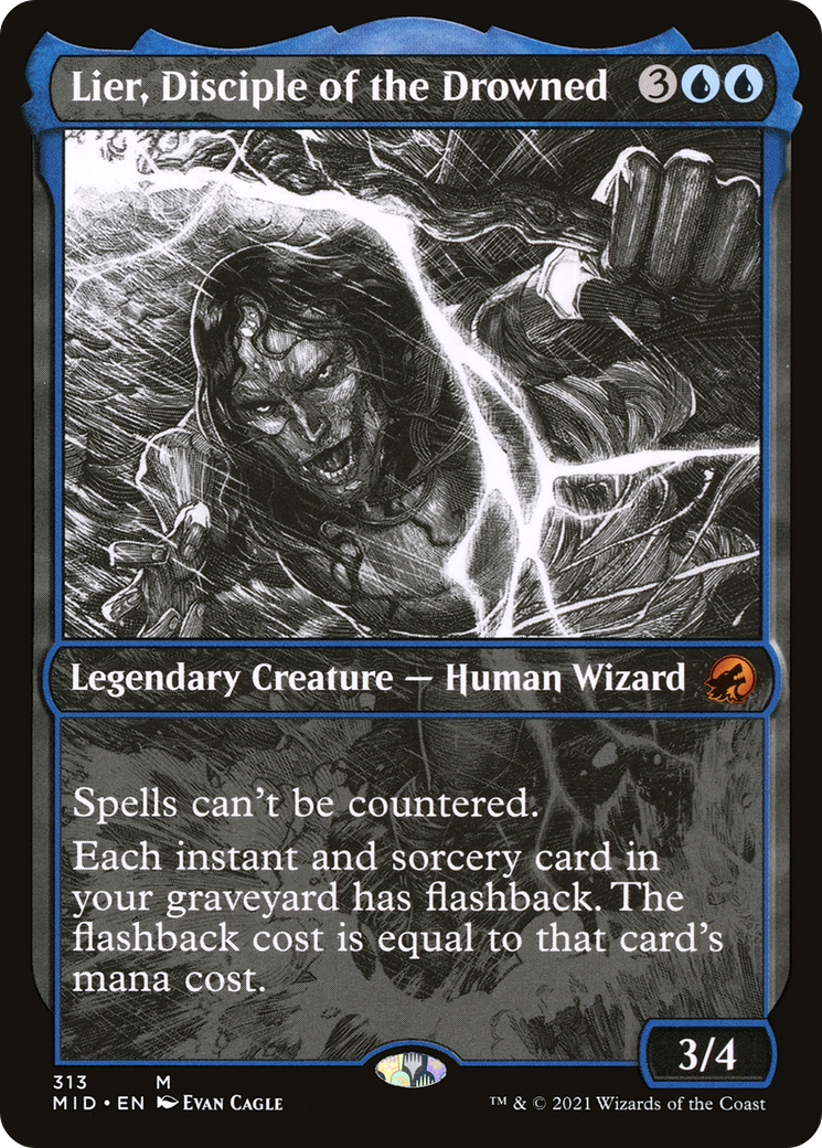 Lier, Disciple of the Drowned (MID-313) [Innistrad: Midnight Hunt] (Showcase) MTG Single Wizards of the Coast