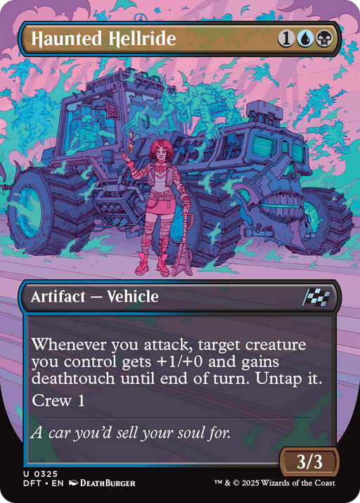 Haunted Hellride (DFT-325) [Aetherdrift] (Borderless) MTG Single Wizards of the Coast