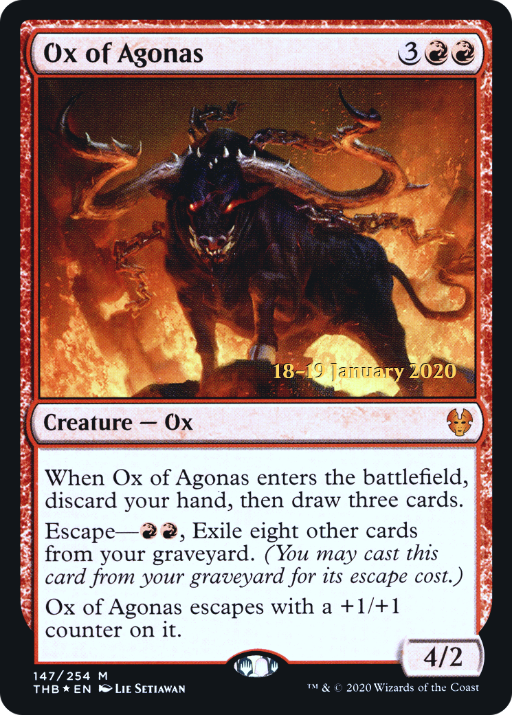 Ox of Agonas (PRE-147) [Theros Beyond Death Promos] Foil MTG Single Wizards of the Coast