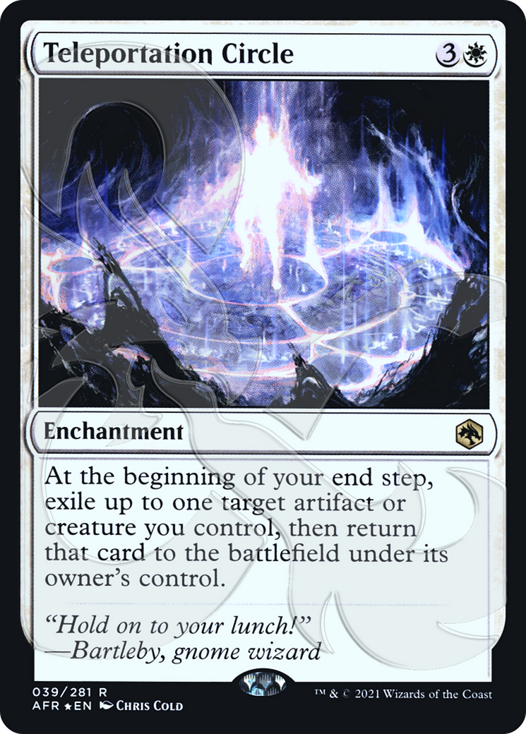 Teleportation Circle (AFR&-039) [Adventures in the Forgotten Realms Promos] Foil MTG Single Wizards of the Coast