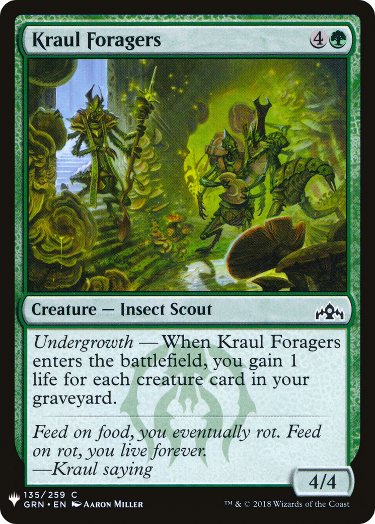 Kraul Foragers (LIST-GRN-135) [Mystery Booster] The List MTG Single Wizards of the Coast
