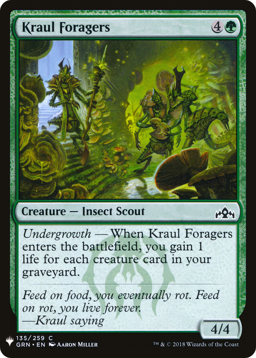 Kraul Foragers (LIST-GRN-135) [Mystery Booster] The List MTG Single Wizards of the Coast