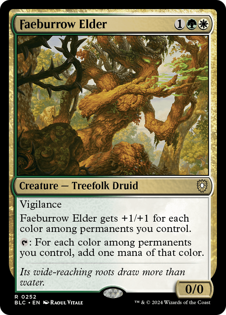 Faeburrow Elder (BLC-252) [Bloomburrow Commander] MTG Single Wizards of the Coast
