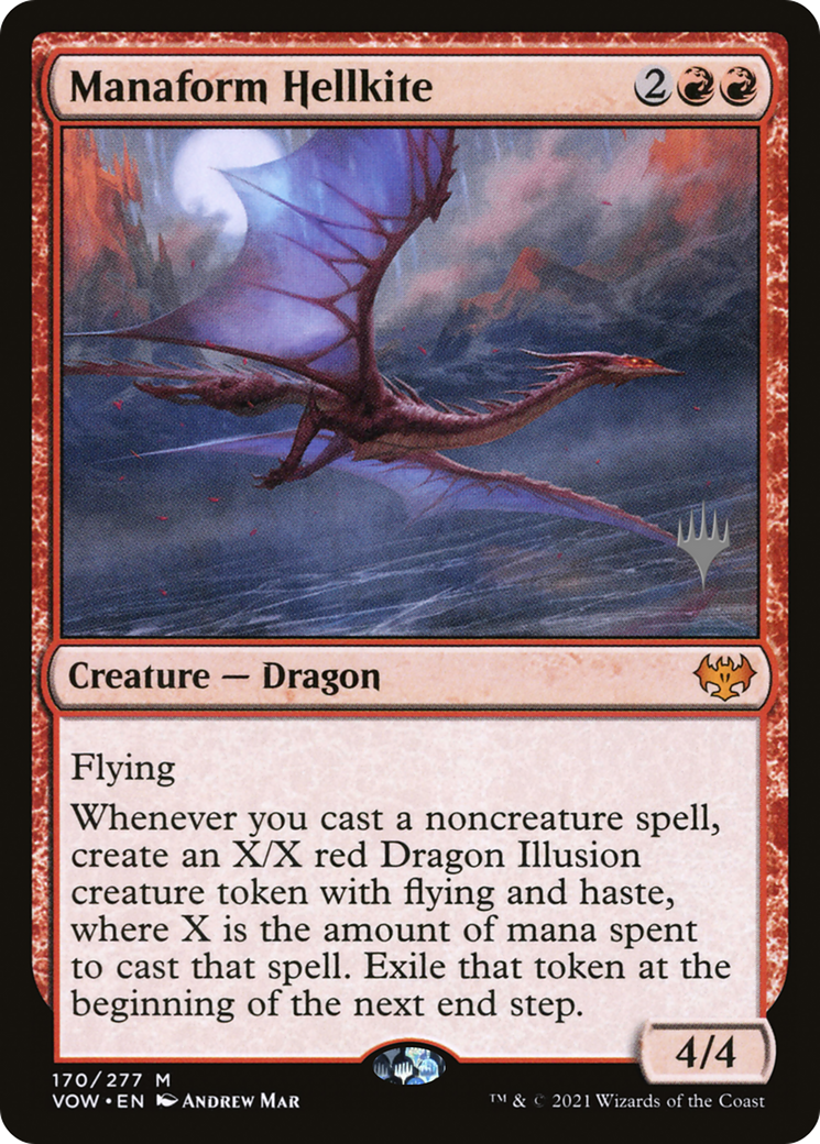 Manaform Hellkite (PPNEO-170P) [Innistrad: Crimson Vow Promos] Foil MTG Single Wizards of the Coast