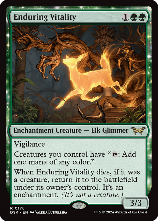 Enduring Vitality (DSK-176) [Duskmourn: House of Horror] MTG Single Wizards of the Coast